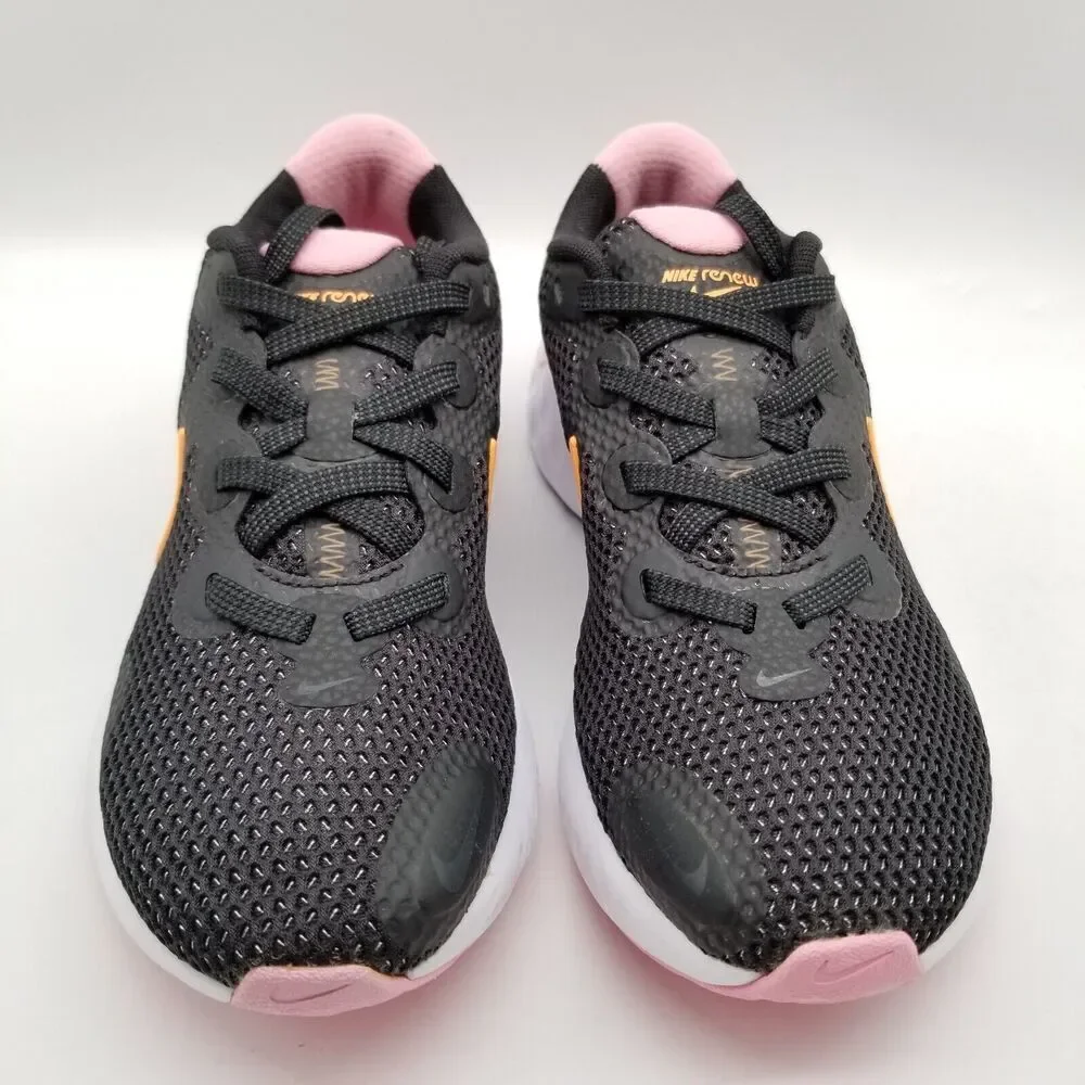 Nike Women's Renew Run Running‎ Shoes Size 5.5 Black Orange Pink Sneakers - Picture 3 of 7